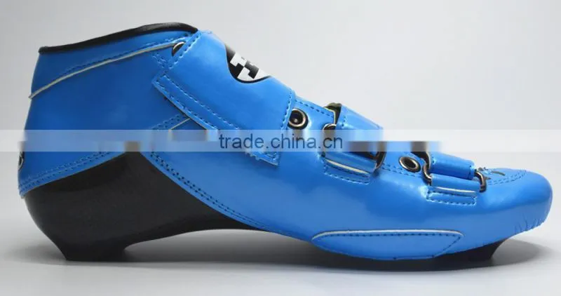 roller skate carbon shell 100%handmade Speed Racing boots skating boot Blue color Inline Skate Shoes Roller Skate in stock