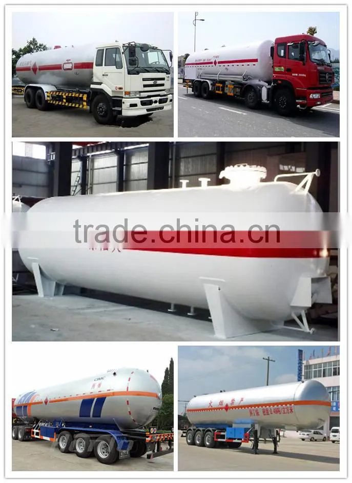 liquified natural gas tanker semi trailer LPG truck for sale