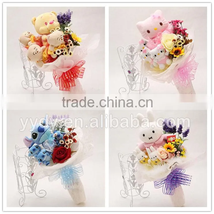 Plush Kitty Flower Best Selling Valentines Gifts