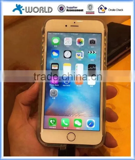 Light up your face while selfie! Selfie LED light up phone case for iphone 6