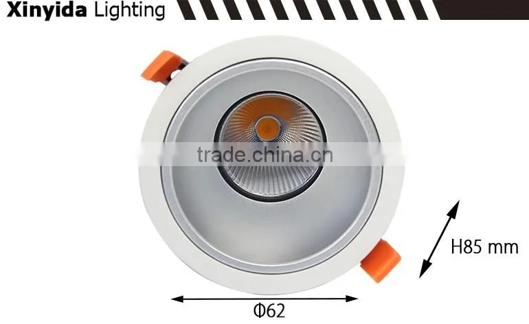 Elegant looking wholesale 15w cob recessed downlight 3000k for hotel project
