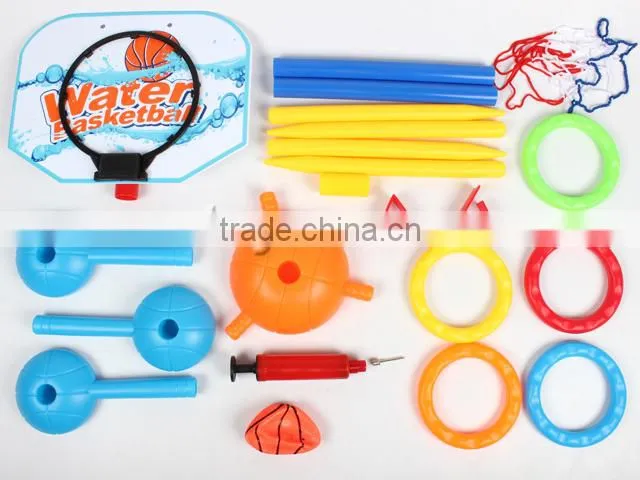 kid sport water basketball stand ring toss game
