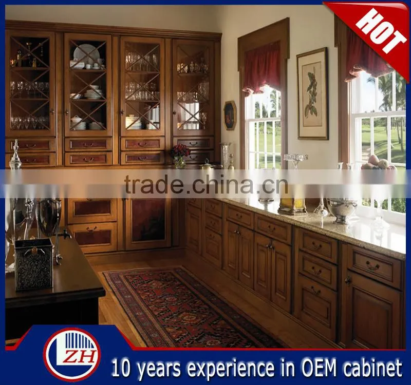 Modern Solid Wood Kitchen Cabinets,Modular Kitchen with Top Quality