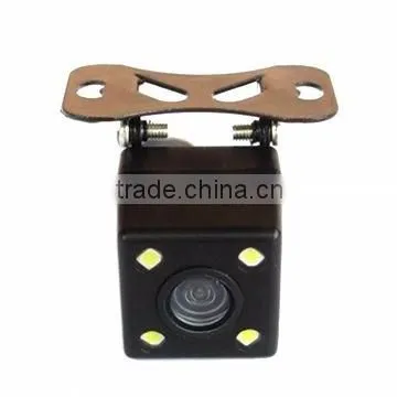 4 LED lights car parking rear view camera with wide angle 170 degree