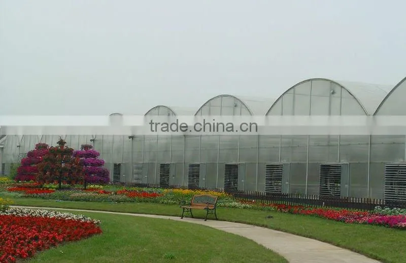 lake blue polycarbonate hollow sheet for plant balcony greening