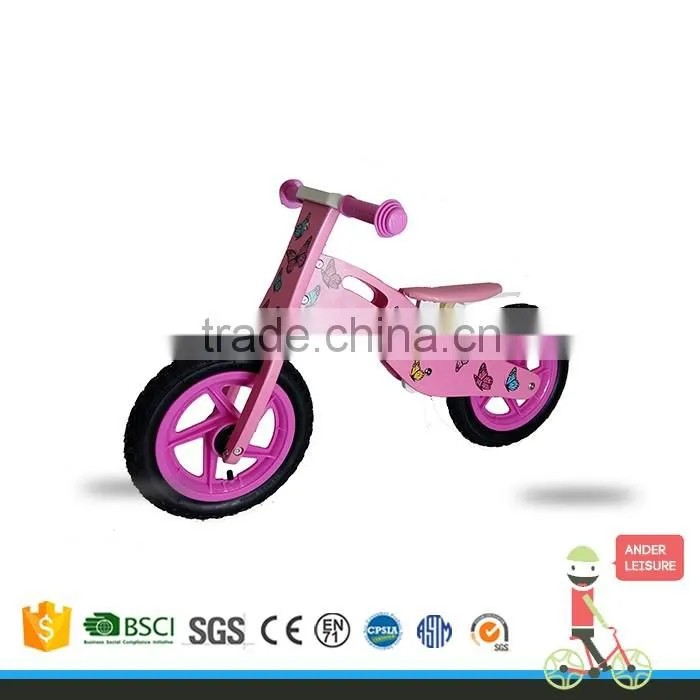2016 best wooden balance bike for 3-5 year learning bike first bike