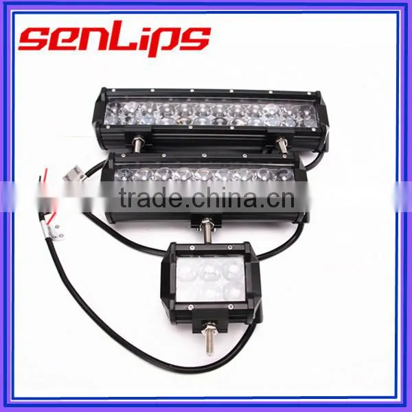 double row high-bright 4D Lens 54W 9inch 4500LM US chip led light bar for truck offroad boat