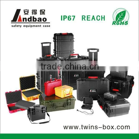 Hardshell waterproof equipment case with wheel