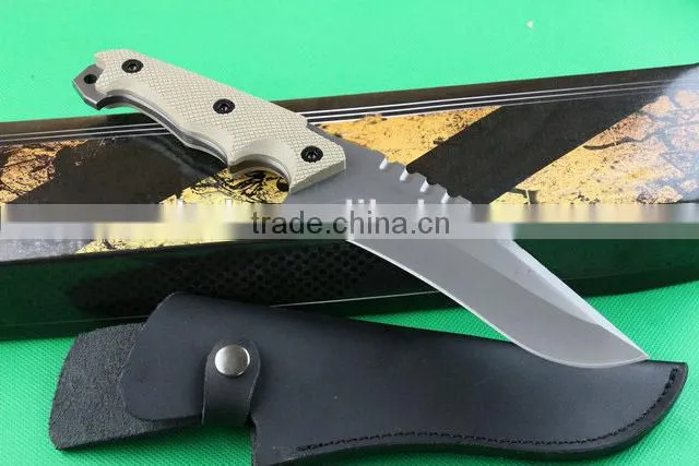 OEM full tang structure combat knife with G10