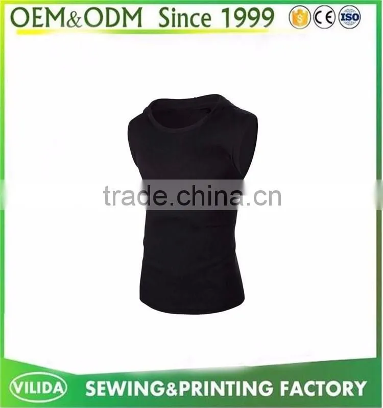 New 100% Polyester Mesh Fiber Tank Top Custom Men Gym Singlet Zipper Up Tank Top OEM