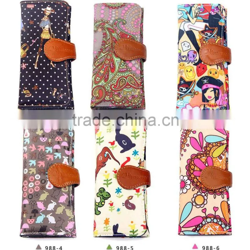 China Alibaba waterproof custom nylon korean wallet women