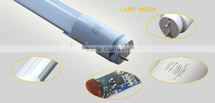 High quality high lumen 18W 120cm T8 Radar Sensor Tube save energy t8 led tube use in parking lot