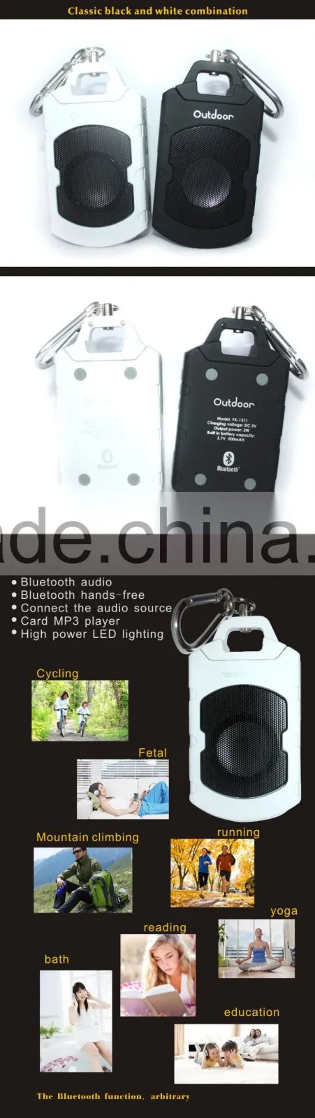 Hot mini Portable Bluetooth Wireless Speaker with TF Card