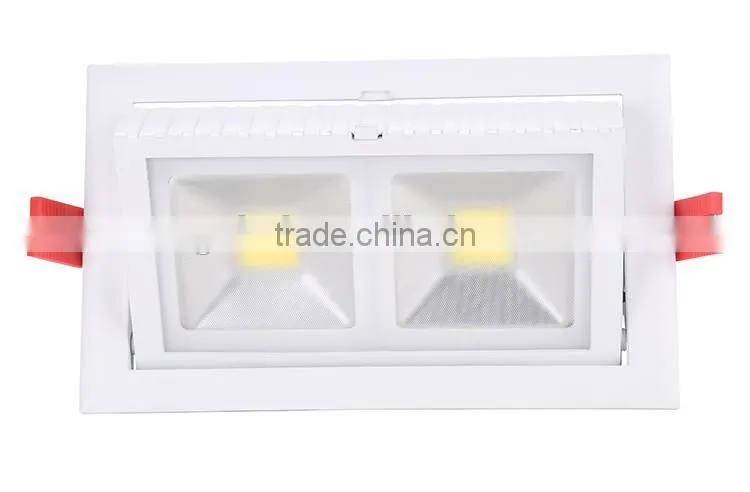Dimmable square led downlight/adjustable cob led down light 48w