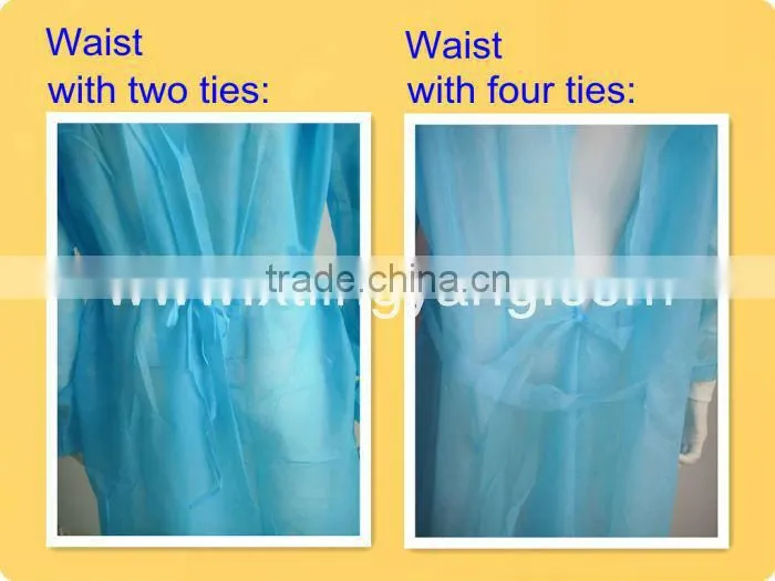 Disposable PP Olive Green Hospital Gown