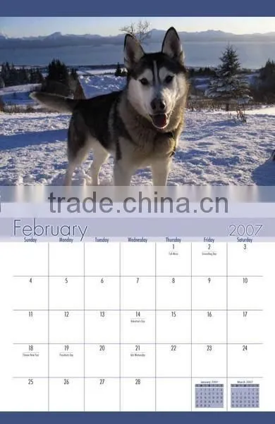 Coloring photo calendar printing factory