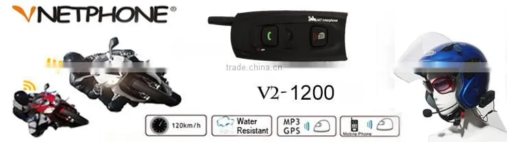 Long range wireless intercom motorcycle accessories interphone V2-1200