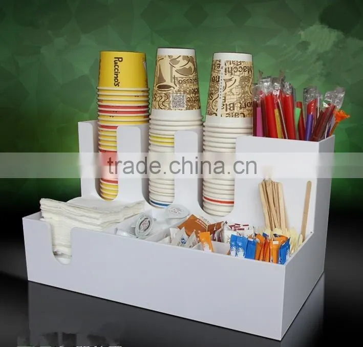 acrylic coffee paper cup holder/stand