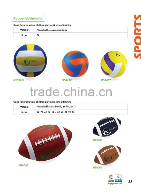 Zhensheng regular size 5 promotional american footballs