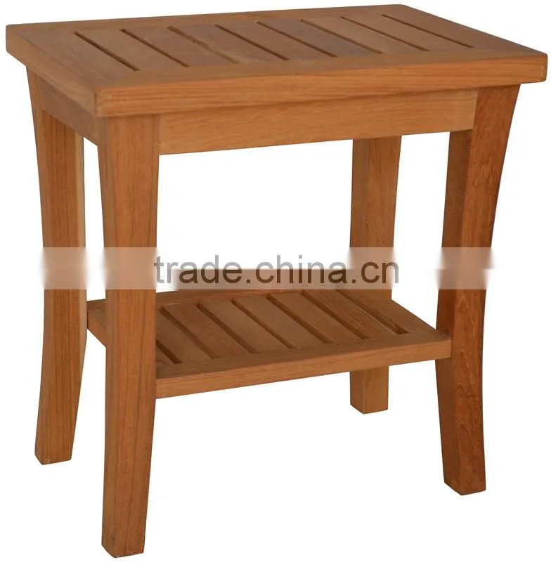 teak wooden comfortable bathroom stool FSC approved