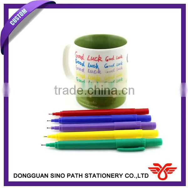 Water erasable silver refill pen, gel ink pen for leather industry