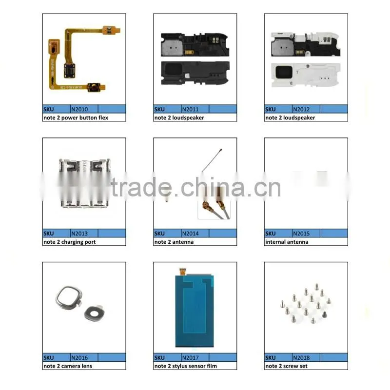 For Samsung galaxy note 2 n7100 replacement power button switch flex cable
