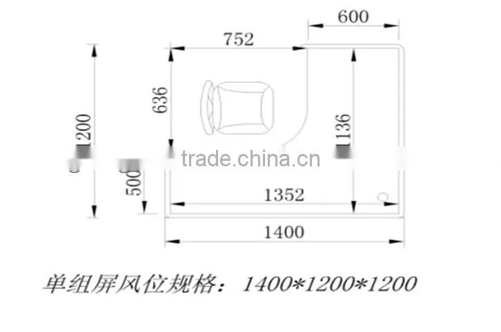executive modern cheap office desks B-102