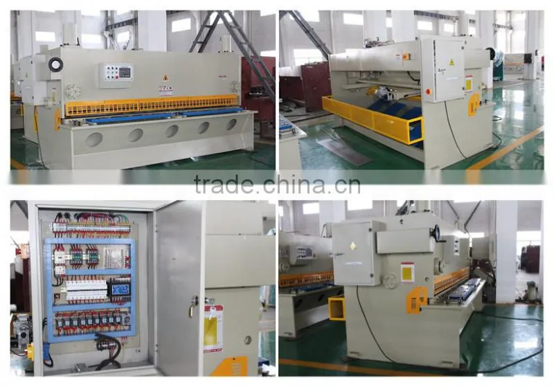hydraulic CNC guillotine steel plate cutting machine for 6 mm thickness