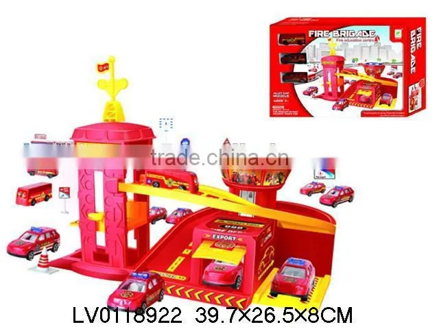 plastic parking lot toy / cartoon car / car toy