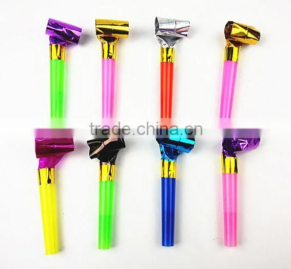 Blowouts Party Birthday plastic party whistle with favor assorted colors