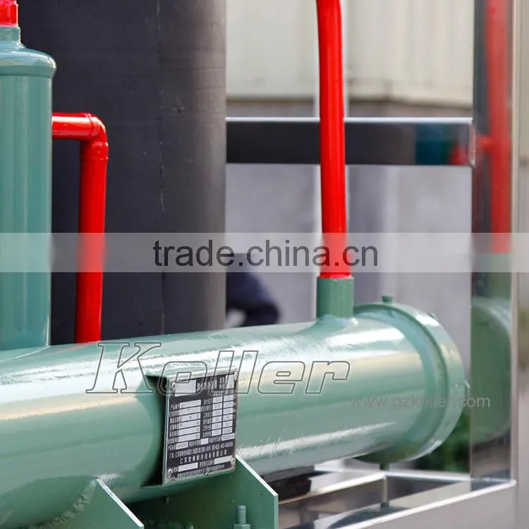 Hot sale express 10 tons High Capacity Tube Ice Machine Controlled by PLC from China Koller