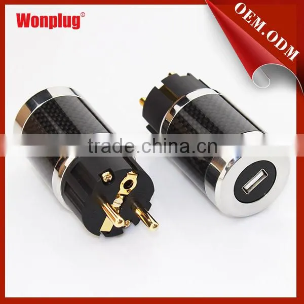 Male to female schuko power plug
