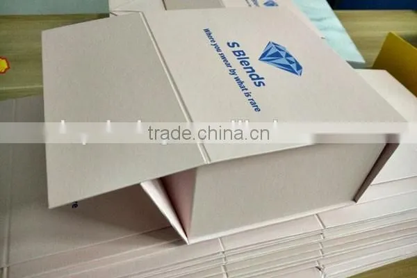 foldable paper packaging boxes/ flat folding cardboard gift box/ collapsible magnetic box