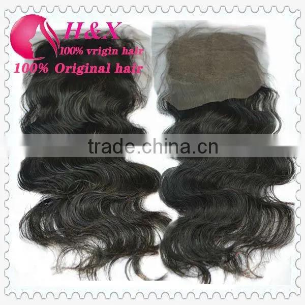 Best Selling Factory Cheap Price 2# 4*4size Brazilian Body Wave Lace Closure