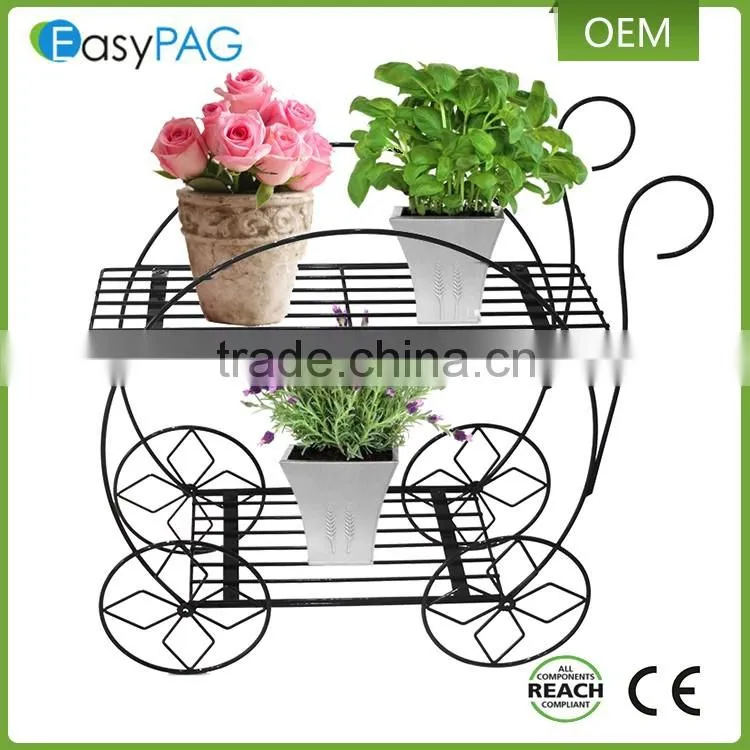 China factory made garden supplies decorative iron wire metal wall flower stand