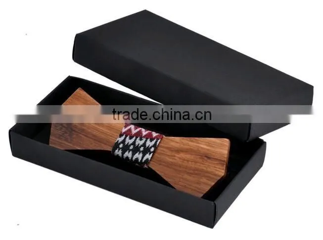 2016 Solid Good Quality Wooden Bow Tie For Men Classic Wooden Bow ties Factory Neckwear 3D Handmade Butterfly Wood Tie