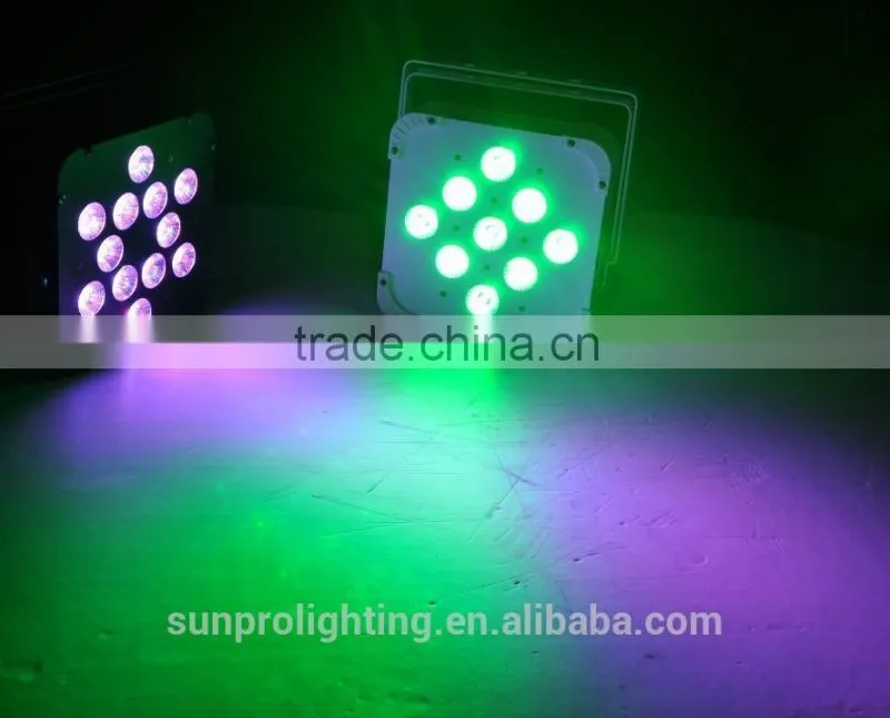 mini par light 12*12w rgbw led battery club light
