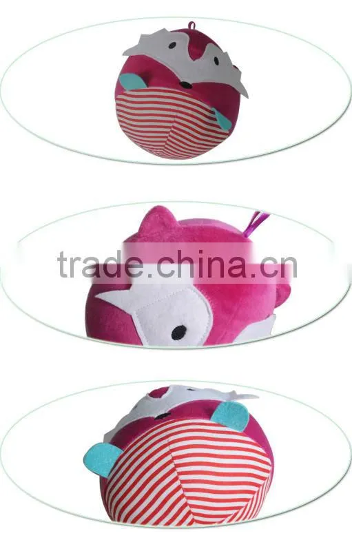 Baby Plush Confort Toy Kaifulan new style bell inside pink fox