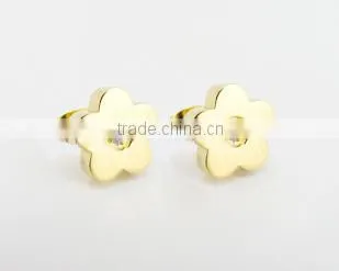 white ceramic stainless steel earrings for christams gift