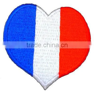heart design custom embroidered patch