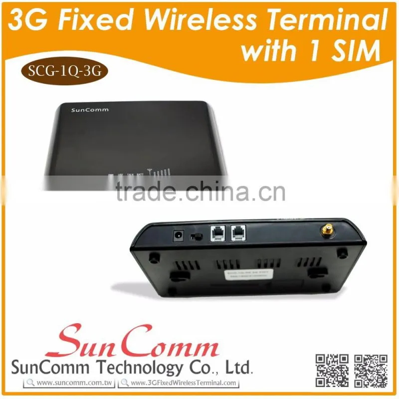 SCG-1Q-3G WCDMA to Analog Converter 3G WCMDA Fixed Cellular Terminal with 1 sim