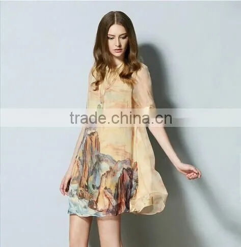 Custom Lady 100% Silk Dress