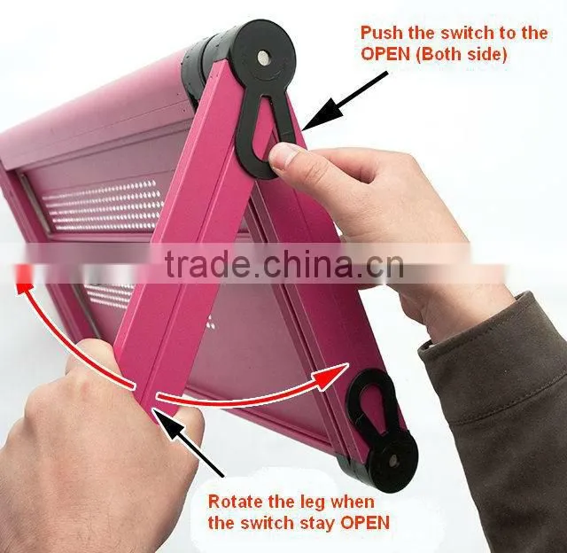 Portable Lap Notebook Computer Table Laptop Desk Stand