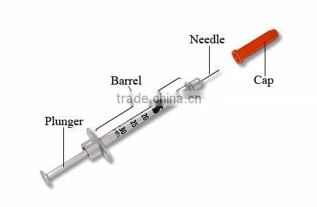 Medical Disposable Insulin Syringe U-100