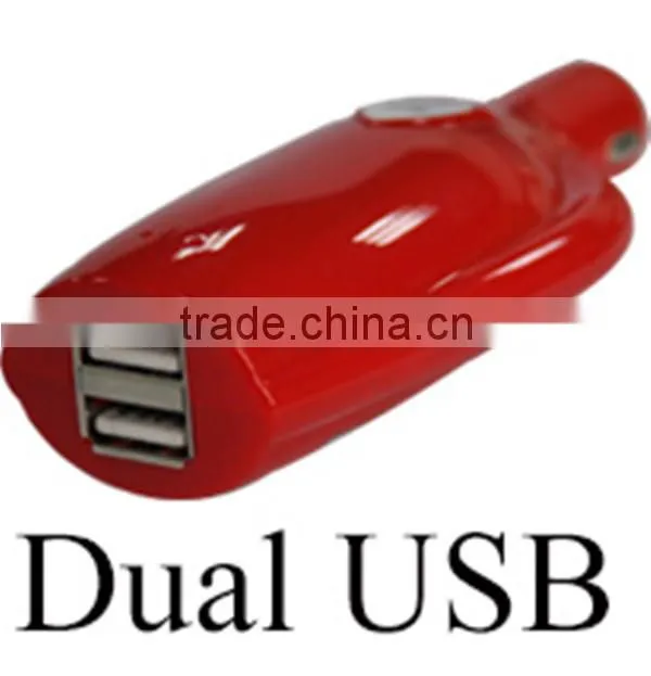 Many colors for choice usb car charger 5v 3000ma