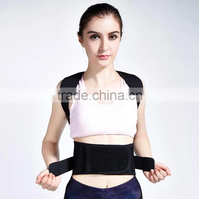 best selling new products Double Pull Neoprene Adjustable Lumbar Back Brace Support with steel