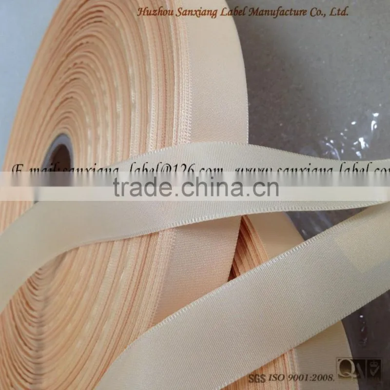 High quality label fabric,100% polyester satin ribbon for digital printer ribbon