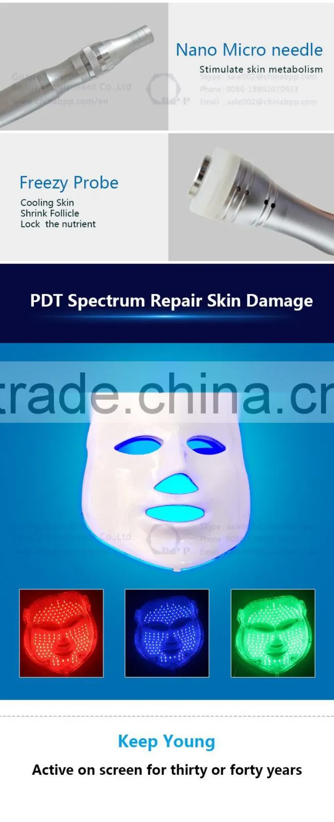 Safe and comfortable skin rejuvenation machine