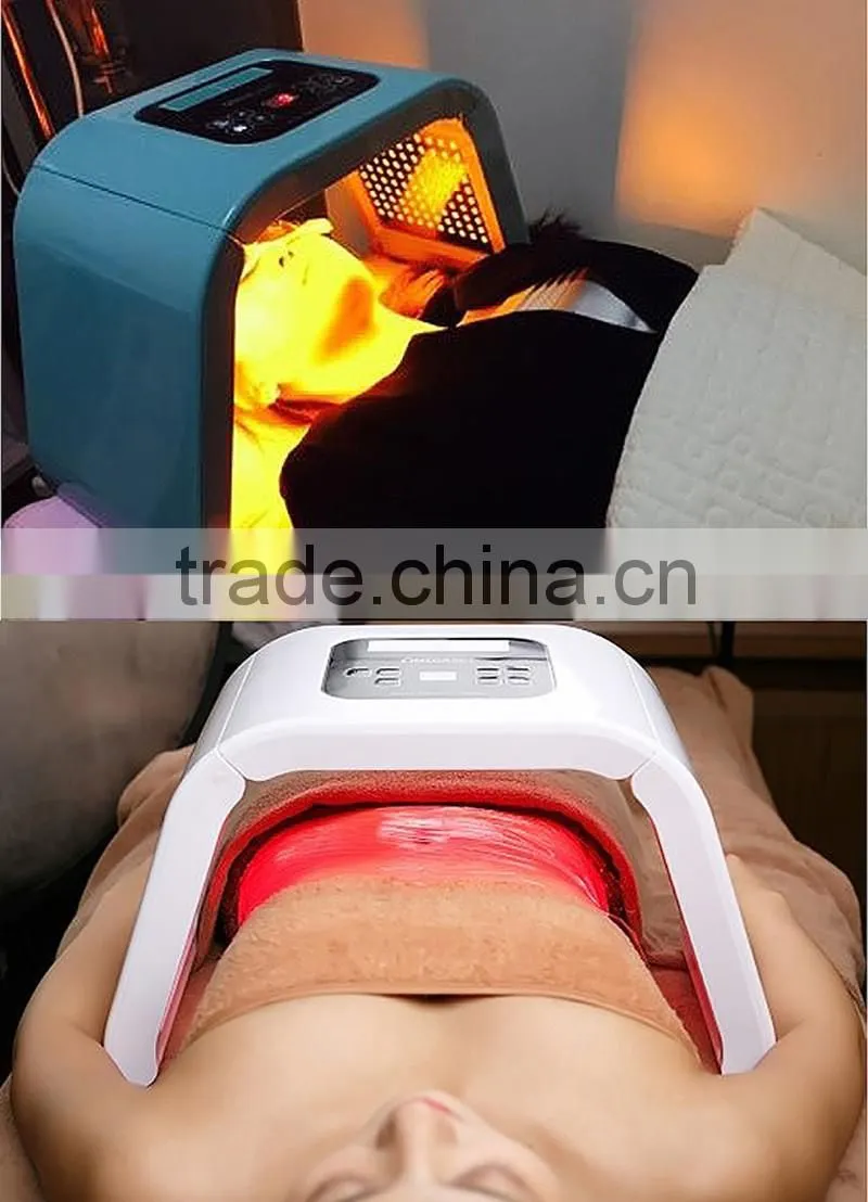 2016 portable pdt led photon light therapy facial rejuvenation acne removal beauty care machine for Salon use