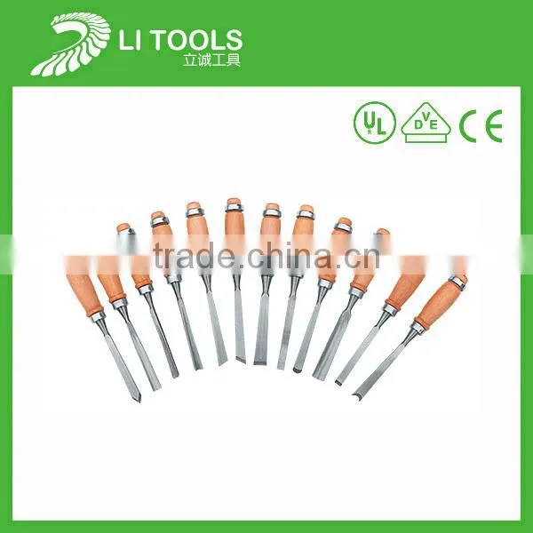 Forged Full Polished hardened steel carving point wooden chisel